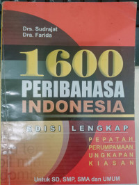 Image of 1600 Peribahasa Indonesia